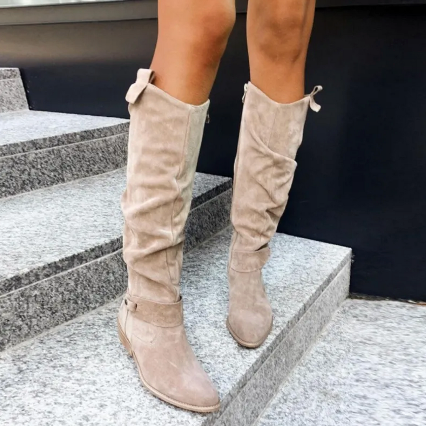 Bottes hautes élégantes femme – Bottes en cuir chic pour occasions spéciales