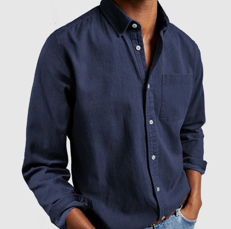 Chemise homme à manches longues – Chemise élégante avec col pour occasions spéciales