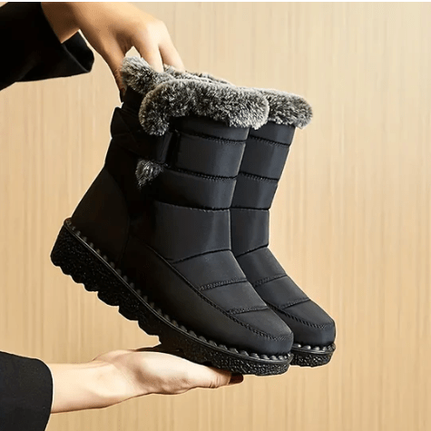 Bottes d'hiver imperméables femme – Chaussures chaudes et confortables pour neige