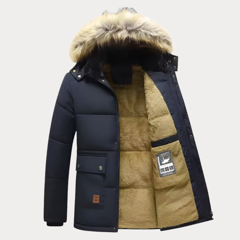 Parka d'hiver homme – Veste chaude avec poches avant et coupe moderne