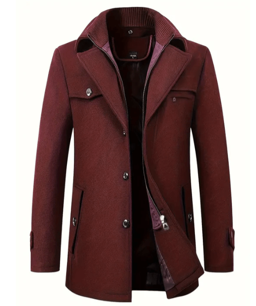 Veste d'hiver homme – Manteau chaud en laine avec capuche et style moderne