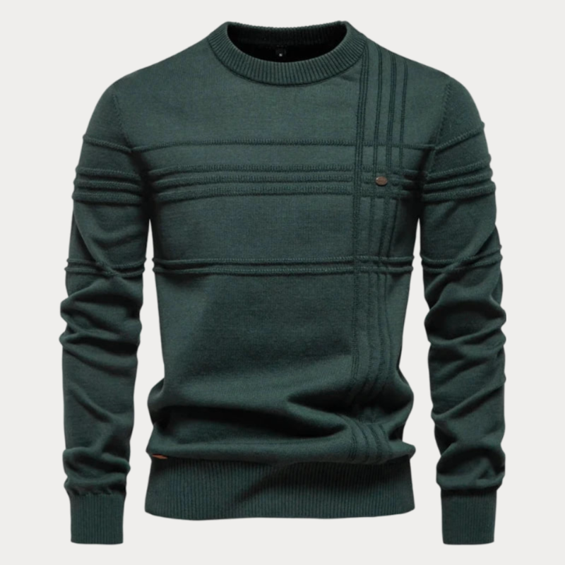 Pull col rond homme – Pull élégant en coton doux pour toutes occasions