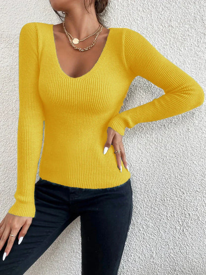 Pull en maille côtelée femme – Pull confortable en tricot chic et élégant