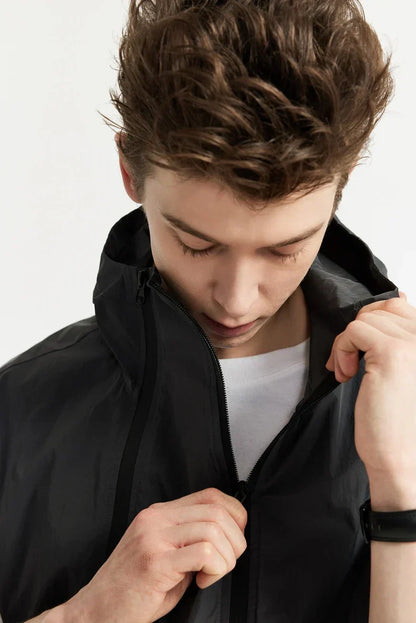 Veste cargo homme – Veste à double zip, style décontracté et pratique