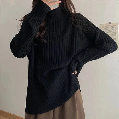 Pull en tricot femme – Pull élégant en laine doux et confortable pour hiver