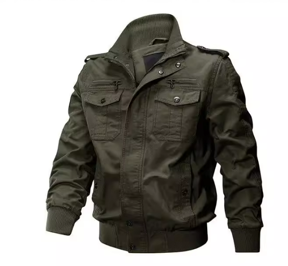 Veste cargo homme – Veste légère avec poches multiples pour look décontracté