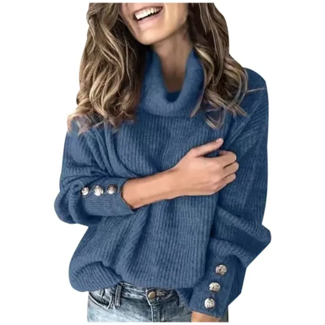 Pull col roulé femme – Pull stylé en laine doux et confortable pour l'hiver