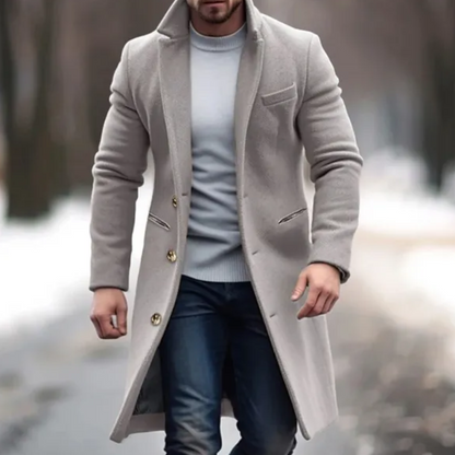 Veste homme col revers – Veste élégante en tissu léger pour occasions formelles