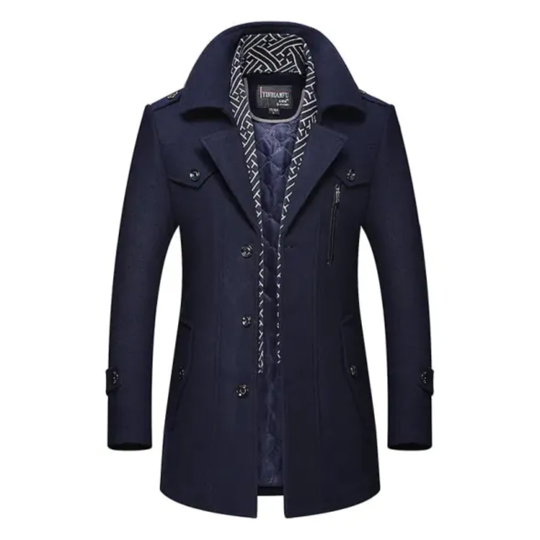 Trench-coat homme – Manteau élégant avec col châle pour toutes occasions