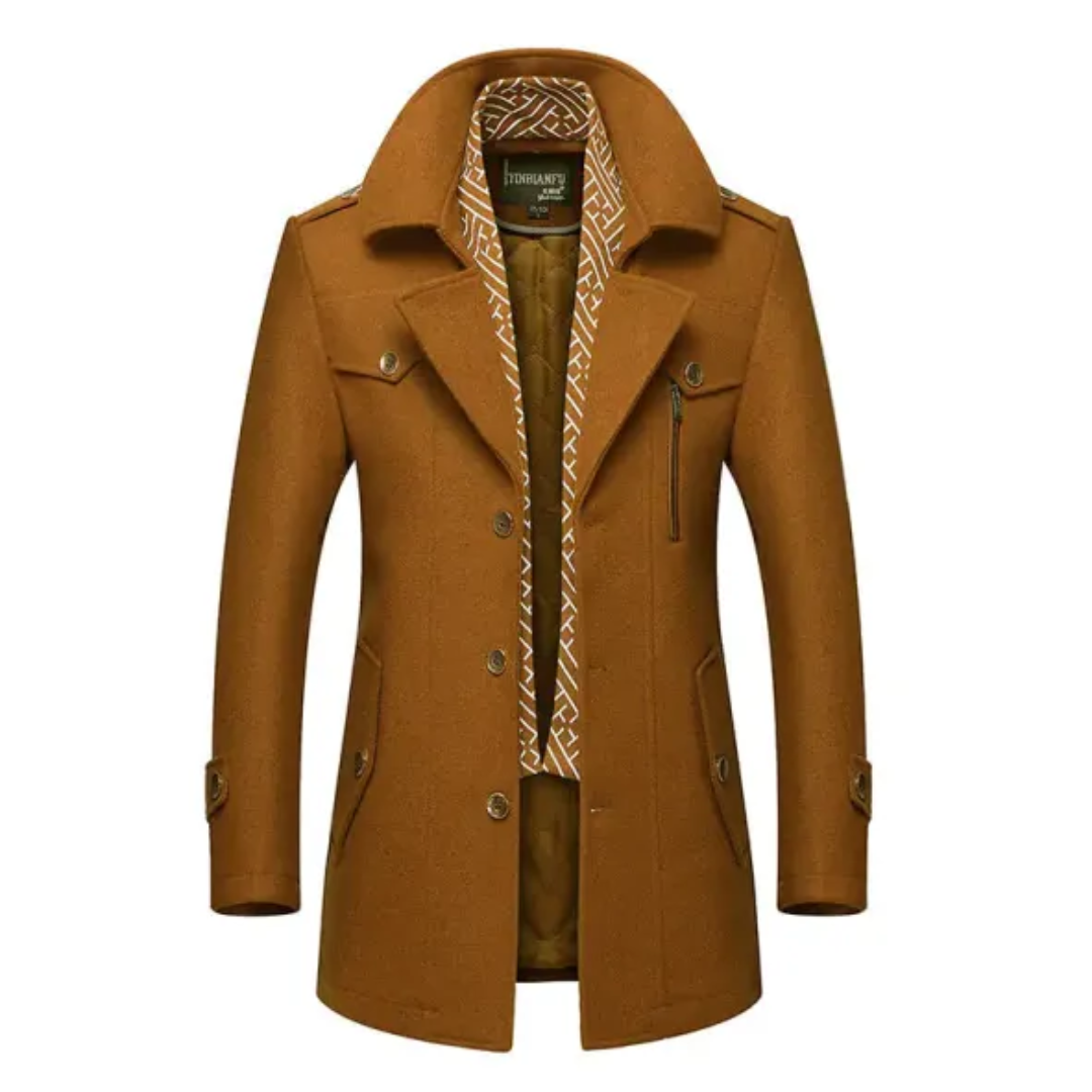 Trench-coat homme – Manteau élégant avec col châle pour toutes occasions