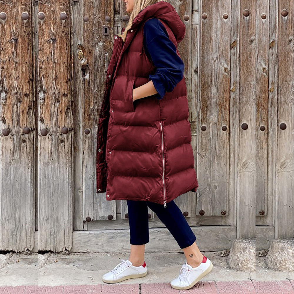 Gilet long en duvet femme – Veste chaude et légère pour hiver chic