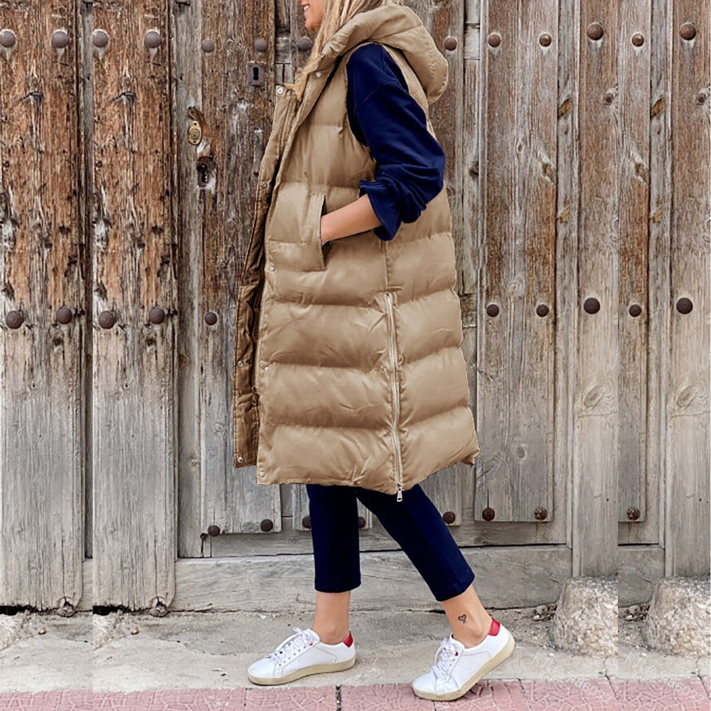 Gilet long en duvet femme – Veste chaude et légère pour hiver chic