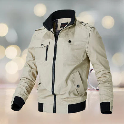 Veste homme col montant – Veste avec poches pratiques et design moderne