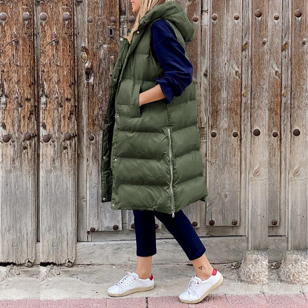 Gilet long en duvet femme – Veste chaude et légère pour hiver chic