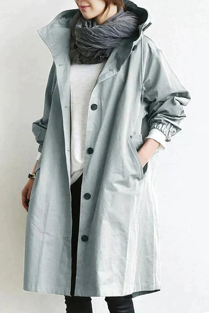 Trench-coat femme – Manteau élégant à un rang pour style chic et intemporel