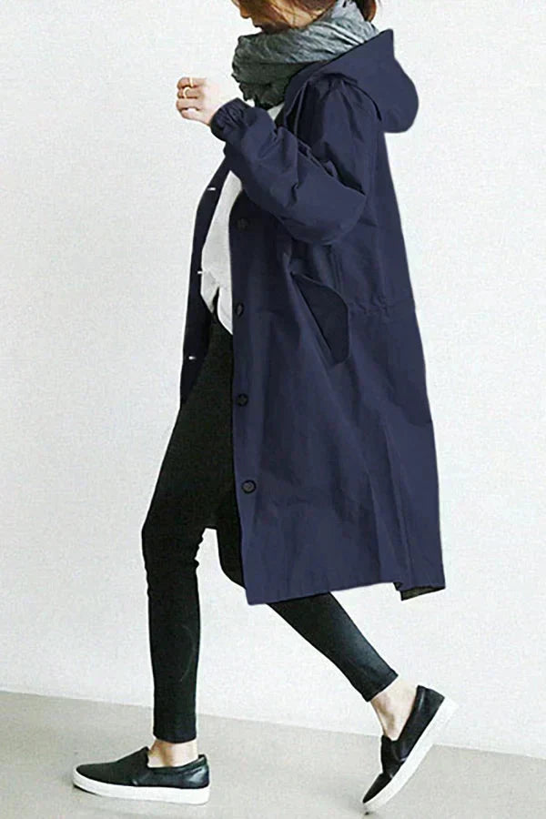 Trench-coat femme – Manteau élégant à un rang pour style chic et intemporel