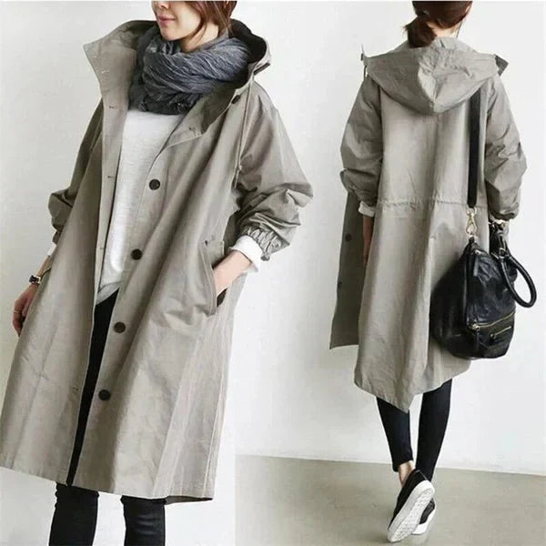 Trench-coat femme – Manteau élégant à un rang pour style chic et intemporel