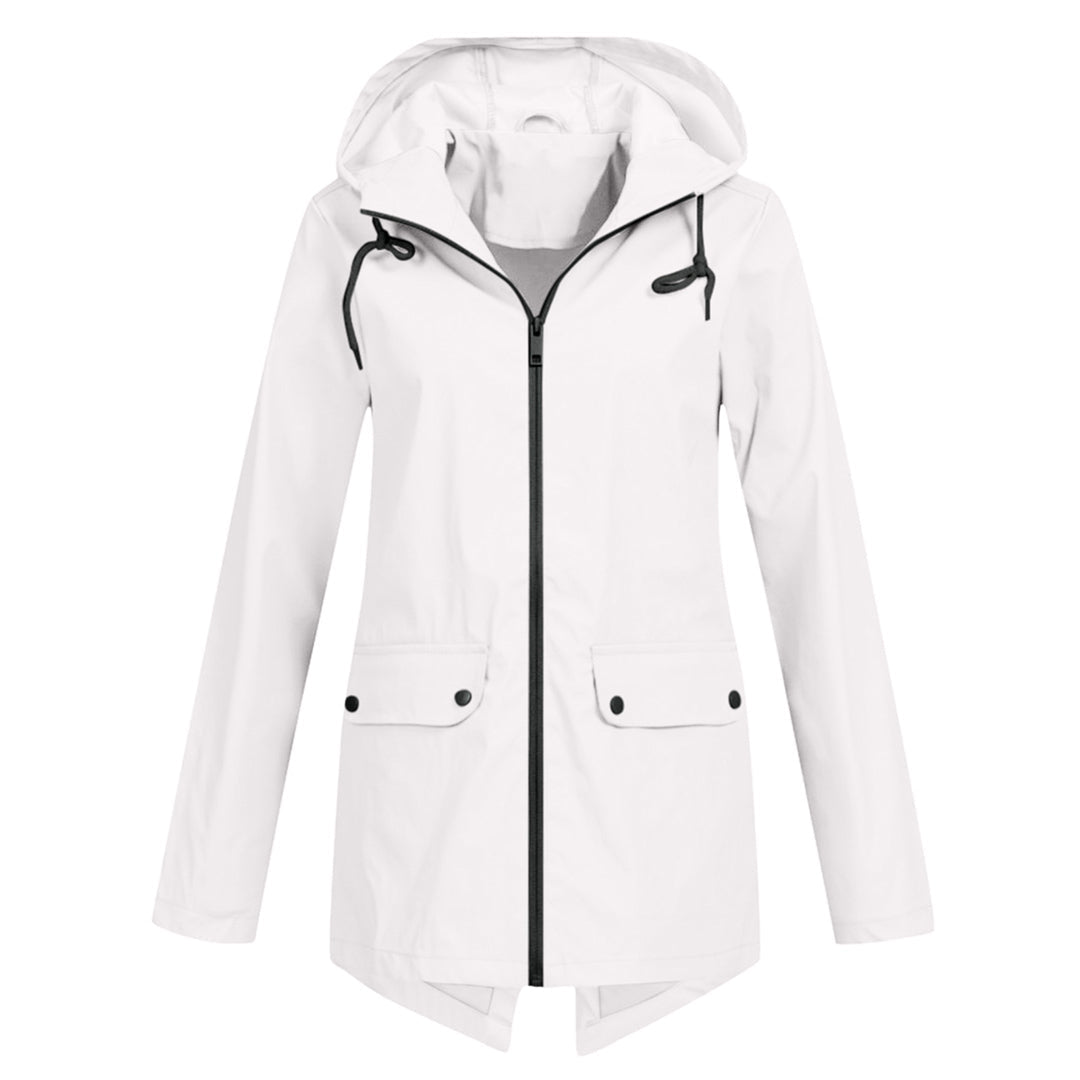 Imperméable femme – Veste imperméable avec capuche légère et élégante