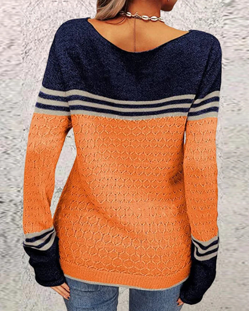 Pull en tricot femme – Pull doux et chaud à manches longues pour hiver