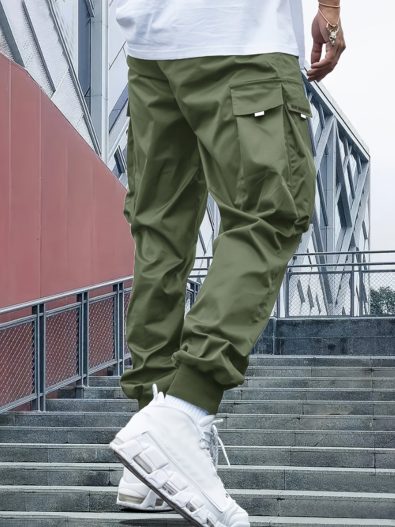 Pantalon Cargo-Jogger homme – Pantalon décontracté en coton, style urbain et confortable