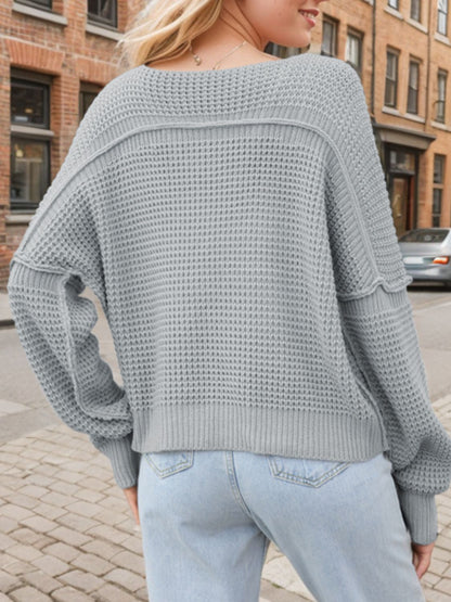 Pull élégant femme – Décolleté en V chic et confortable pour toutes occasions