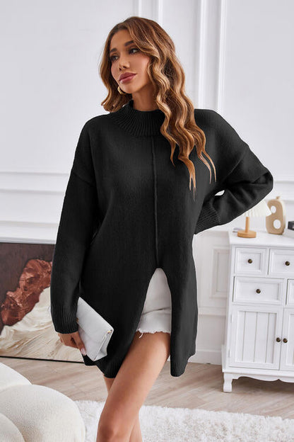 Pull tendance femme – Pull à col rond chic en tricot doux et confortable