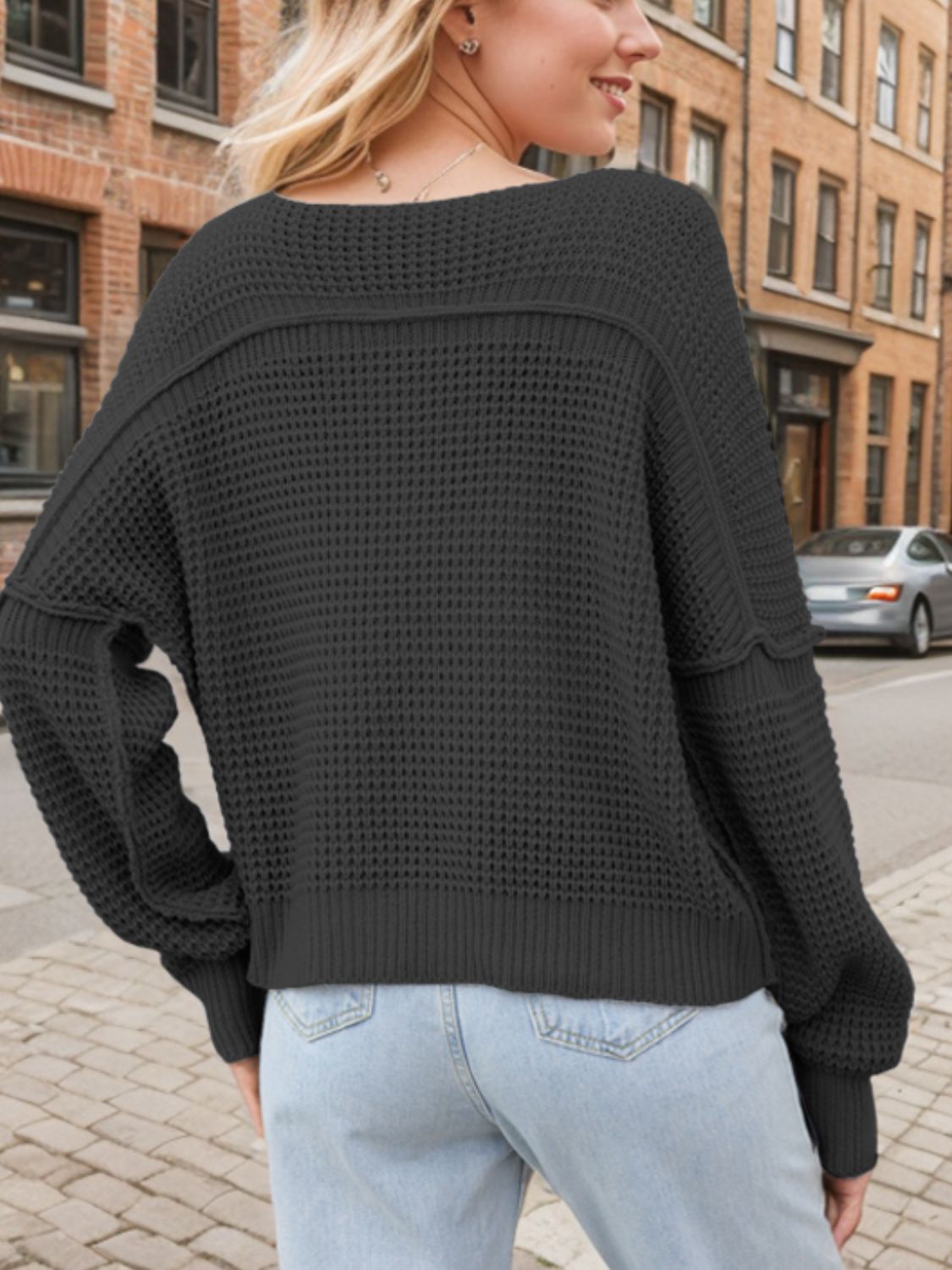 Pull élégant femme – Décolleté en V chic et confortable pour toutes occasions