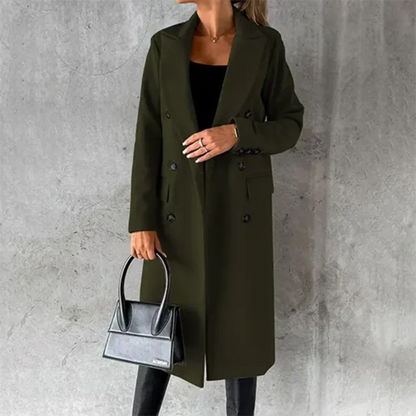 Trench-coat femme – Manteau élégant en tissu léger pour automne et hiver