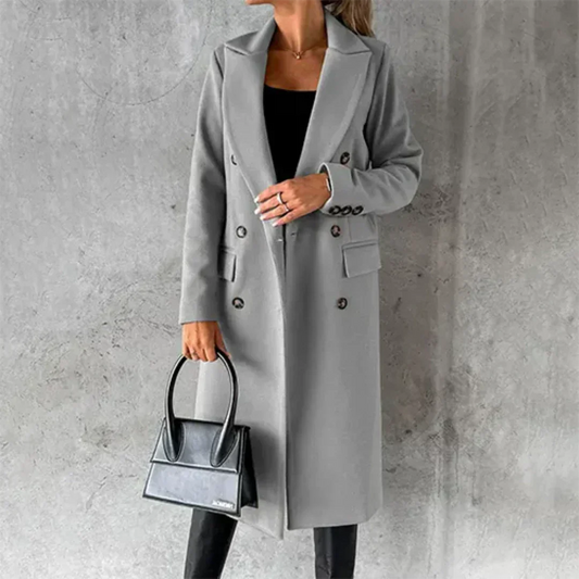 Trench-coat femme – Manteau élégant en tissu léger pour automne et hiver