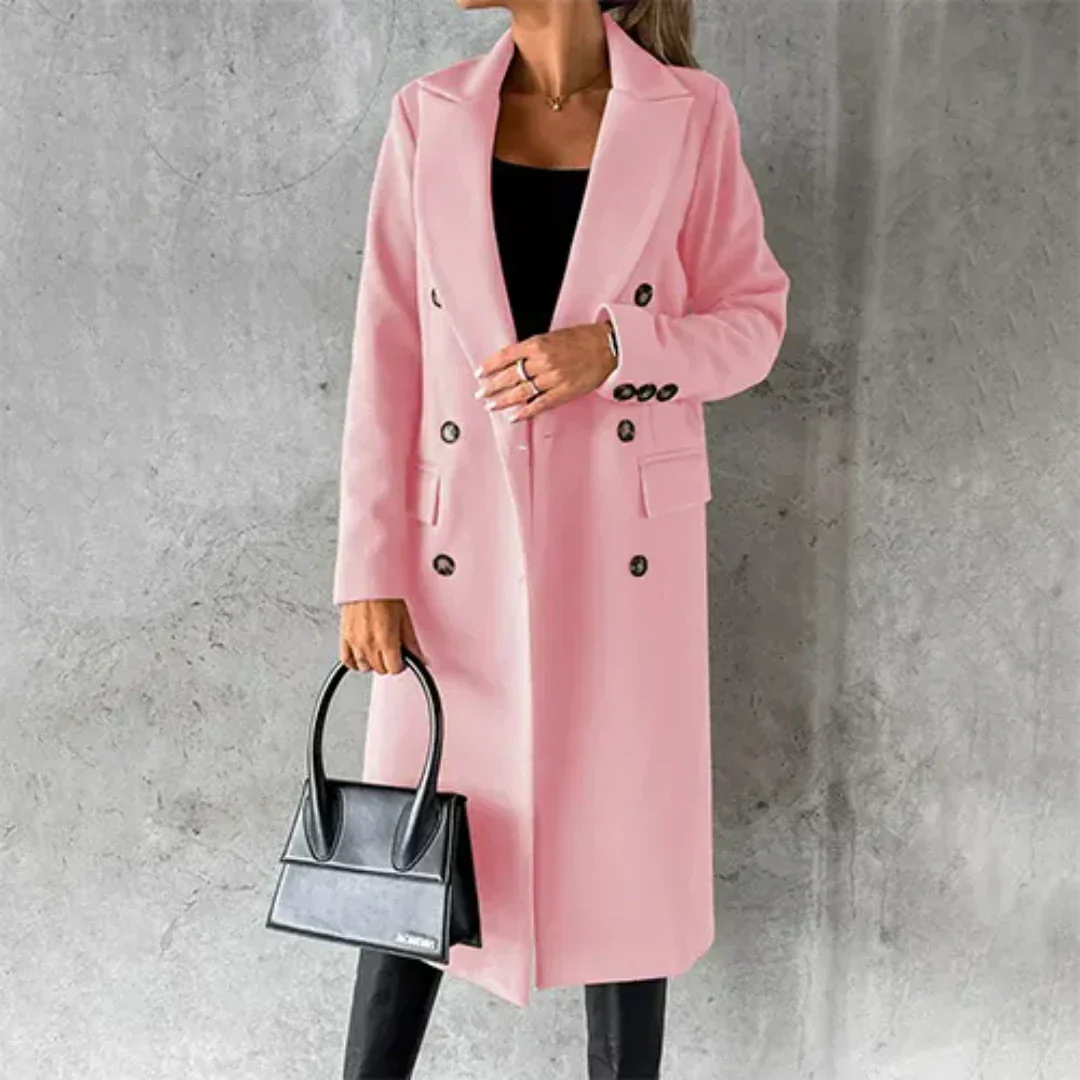 Trench-coat femme – Manteau élégant en tissu léger pour automne et hiver