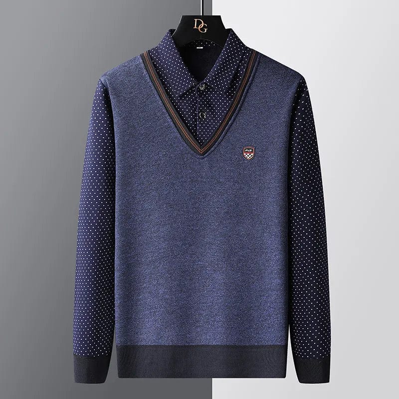 Pull-over polo homme – Polo décontracté en coton léger pour été élégant