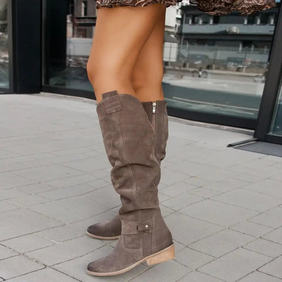 Bottes hautes élégantes femme – Bottes en cuir chic pour occasions spéciales