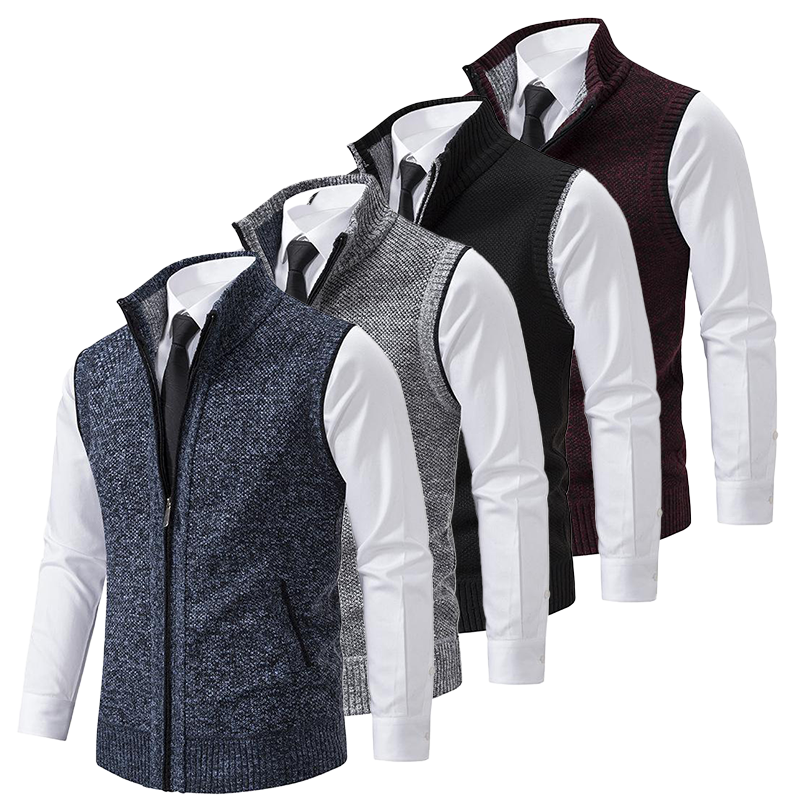 Gilet élégant homme – Gilet chic en laine pour occasions habillées et casual