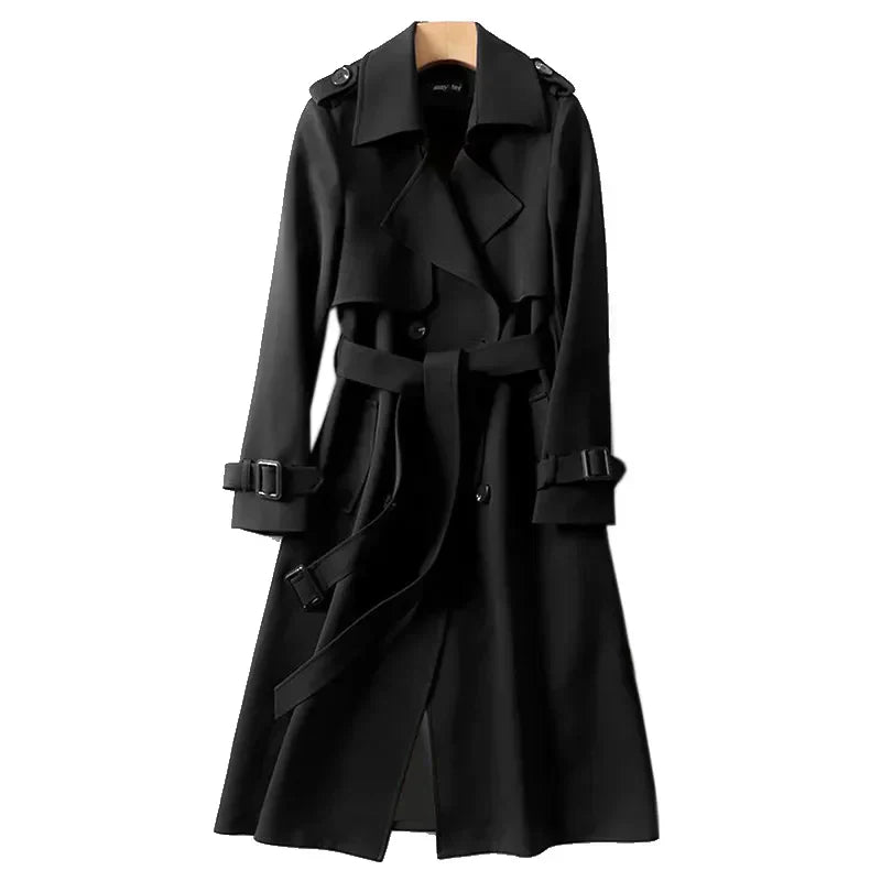 Trench-coat femme – Manteau élégant en tissu léger pour automne-hiver