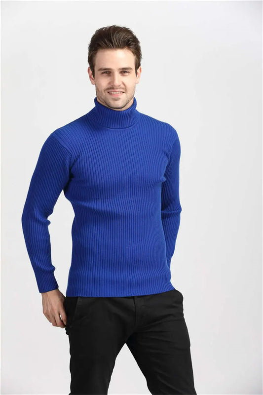 Pull col roulé homme – Pull en laine doux et chaud pour hiver élégant