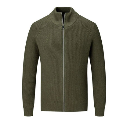 Veste en tricot homme – Veste à fermeture éclair confortable et élégante