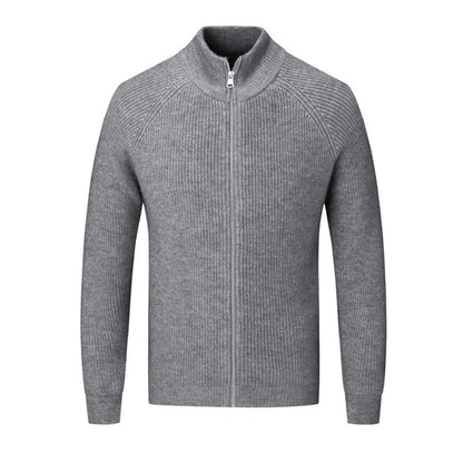 Veste en tricot homme – Veste à fermeture éclair confortable et élégante