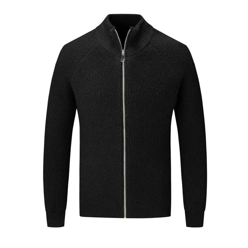 Veste en tricot homme – Veste à fermeture éclair confortable et élégante