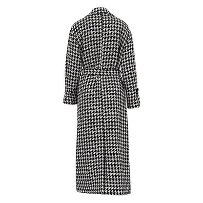 Trench-coat femme – Manteau élégant à motif Glencheck pour automne-hiver