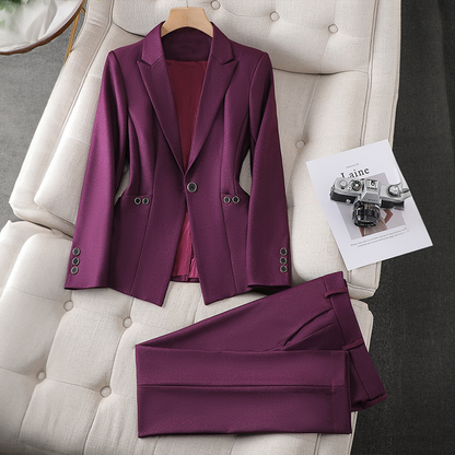 Blazer classique femme – Veste élégante en tissu léger pour bureau et soirée