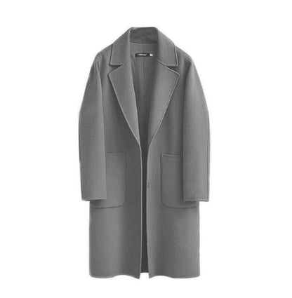 Manteau long femme en laine – Veste élégante chaude pour hiver chic