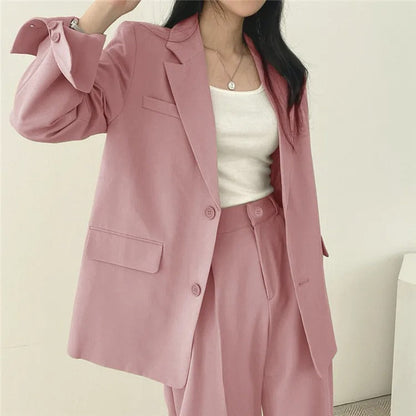 Blazer élégant femme – Veste chic et pantalon droit pour tenue habillée