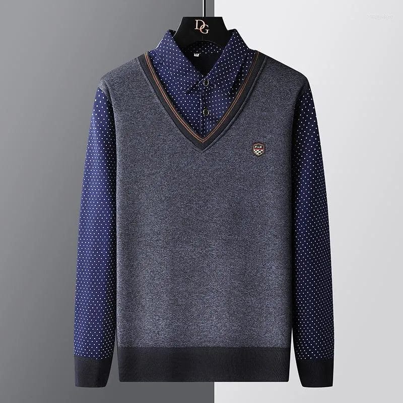 Pull-over polo homme – Polo décontracté en coton léger pour été élégant