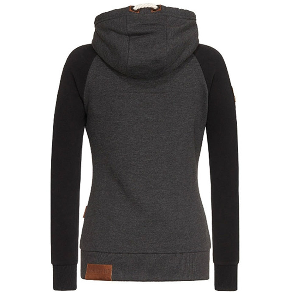 Veste femme avec capuche – Veste raglan confortable et tendance pour automne