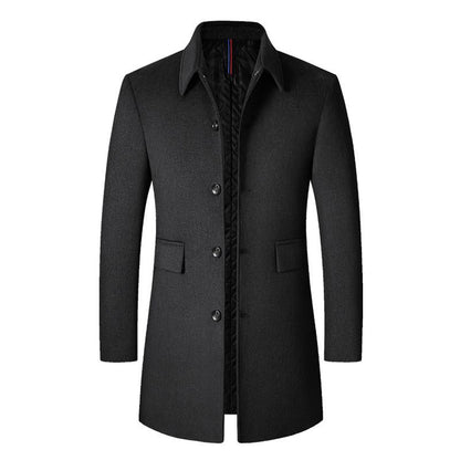 Veste Slim-fit homme – Veste élégante col montant en tissu premium pour soirée