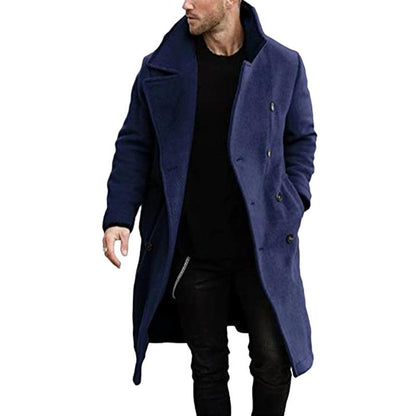 Manteau homme double boutonnage – Veste élégante avec col à revers chic