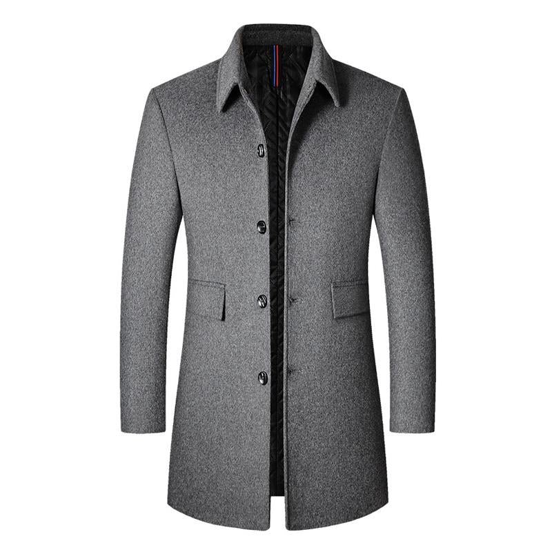 Veste Slim-fit homme – Veste élégante col montant en tissu premium pour soirée