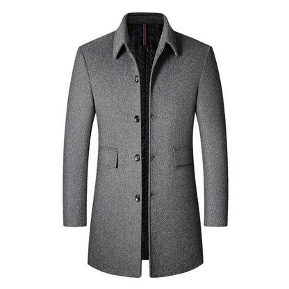 Veste Slim-fit homme – Veste élégante col montant en tissu premium pour soirée