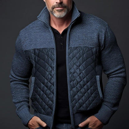 Veste matelassée homme – Veste chaude avec col montant pour hiver élégant