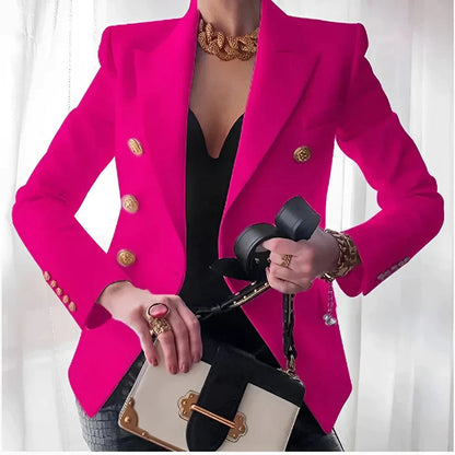 Blazer élégant femme – Veste chic ajustée en tissu léger pour soirée et bureau